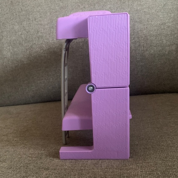 Barbie Dream Dollhouse 2018 Purple Convertible 2-in-1 Bed Couch Furniture 13”L - Picture 3 of 9